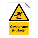 Gevaar voor struikelen