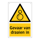 Gevaar van draaien in