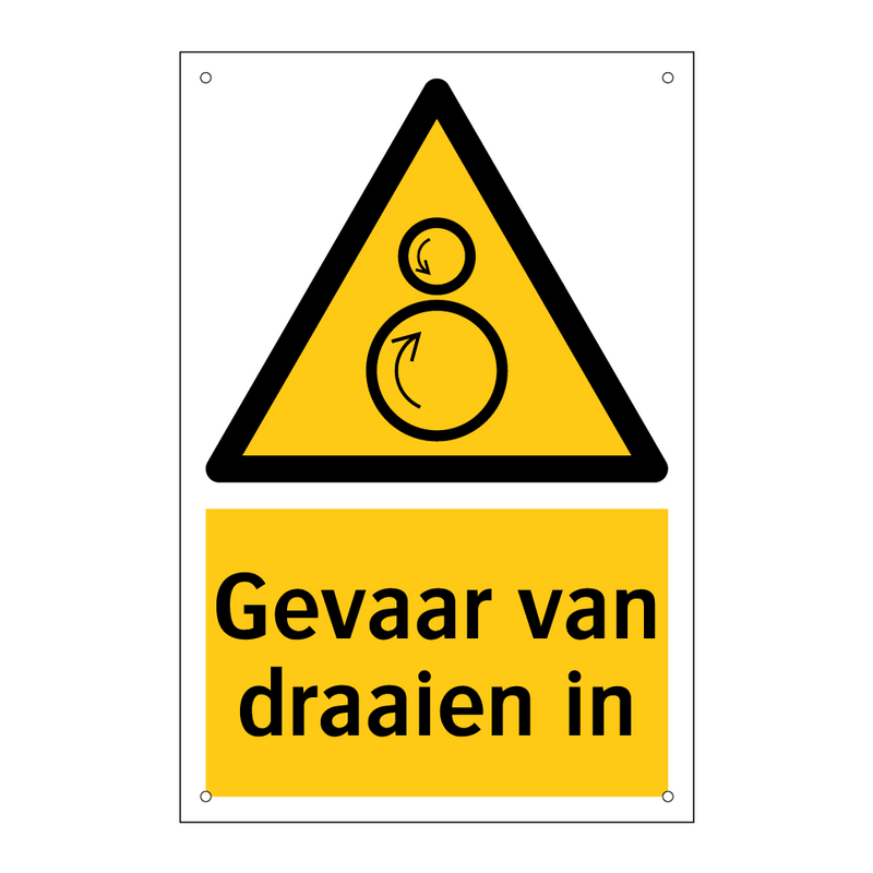 Gevaar van draaien in