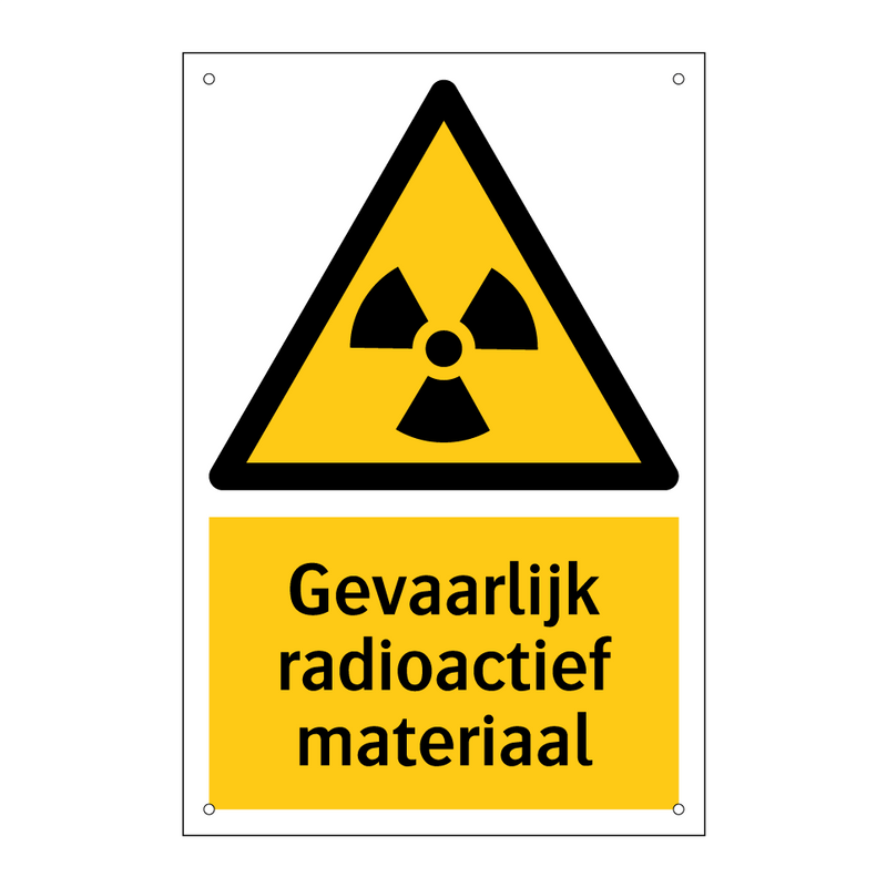 Gevaarlijk radioactief materiaal
