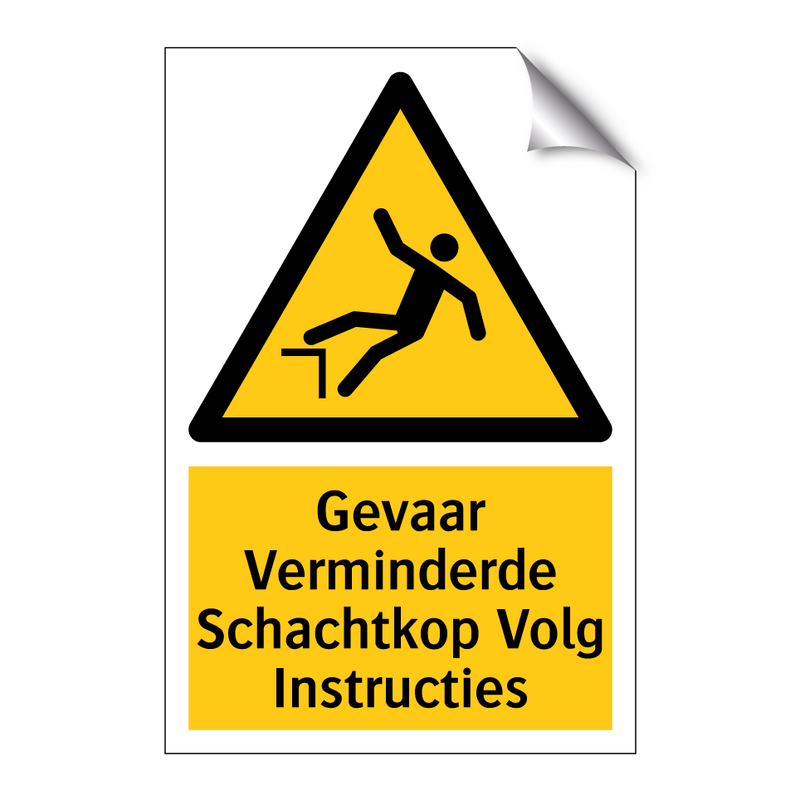 Gevaar Verminderde Schachtkop Volg Instructies
