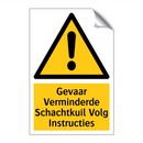 Gevaar Verminderde Schachtkuil Volg Instructies