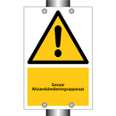 Gevaar Afstandsbedieningsapparaat