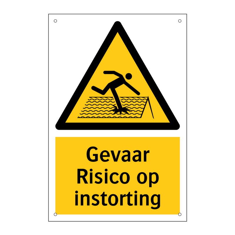 Gevaar Risico op instorting