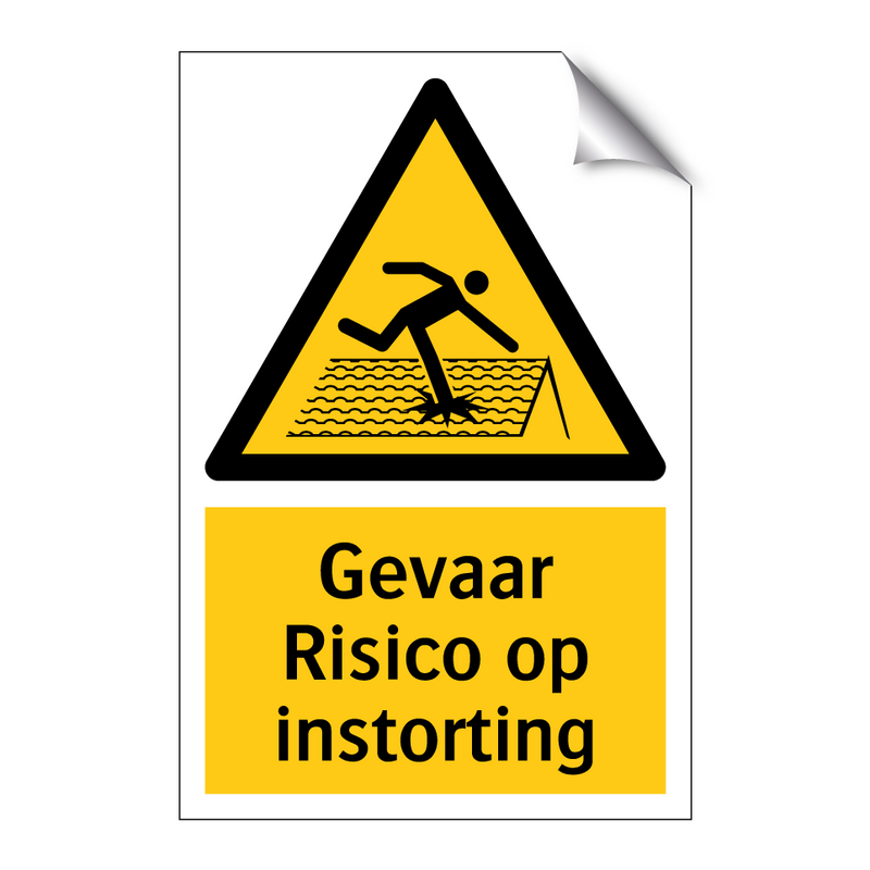 Gevaar Risico op instorting