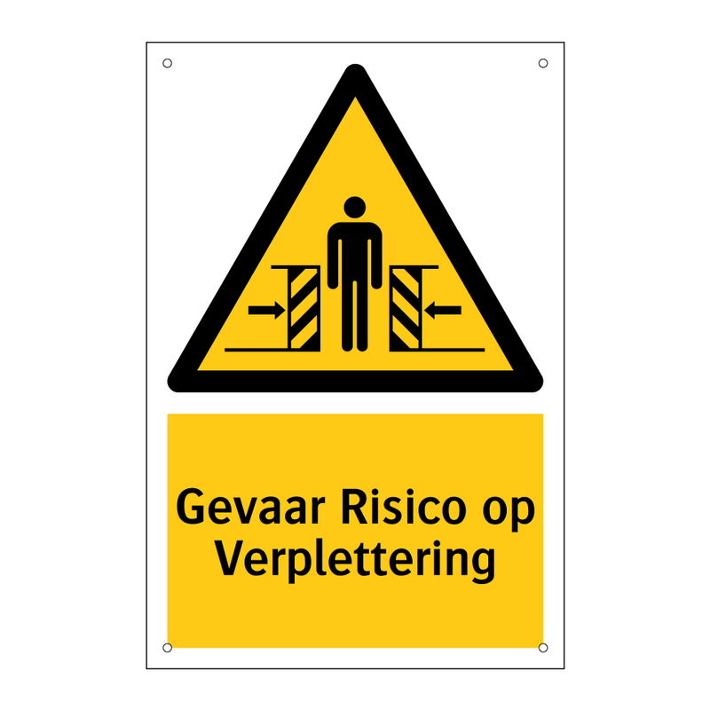 Gevaar Risico op Verplettering