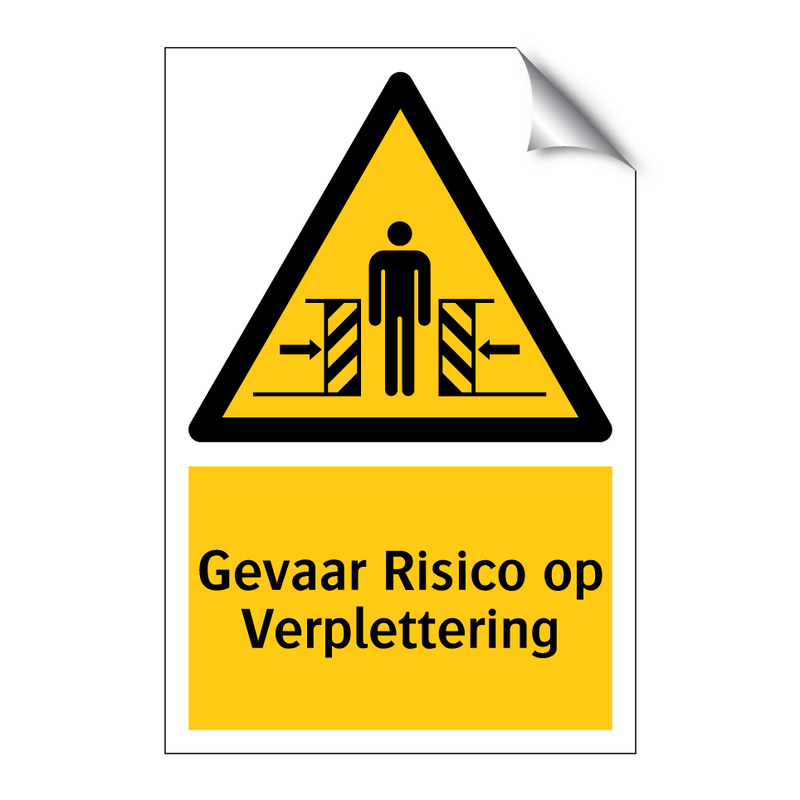 Gevaar Risico op Verplettering