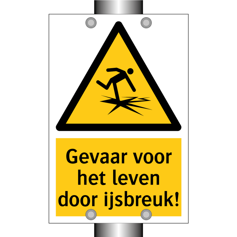 Gevaar voor het leven door ijsbreuk!