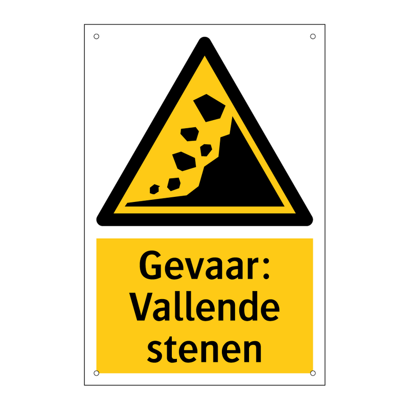 Gevaar: Vallende stenen