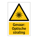 Gevaar: Optische straling