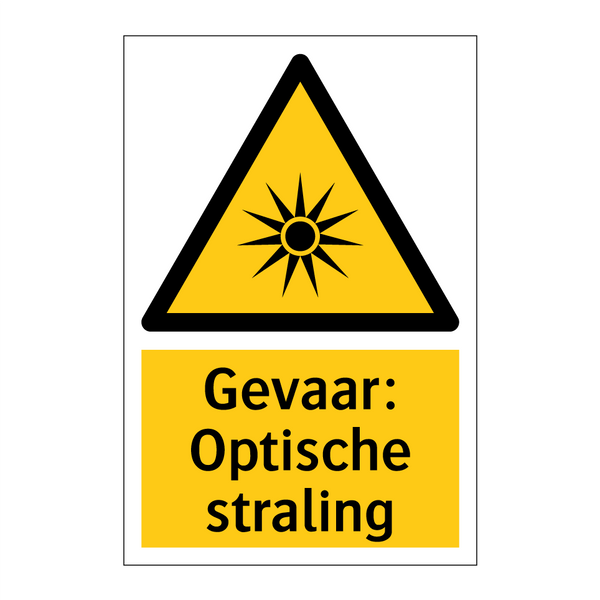 Gevaar: Optische straling