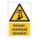 Gevaar: overhead obstakel