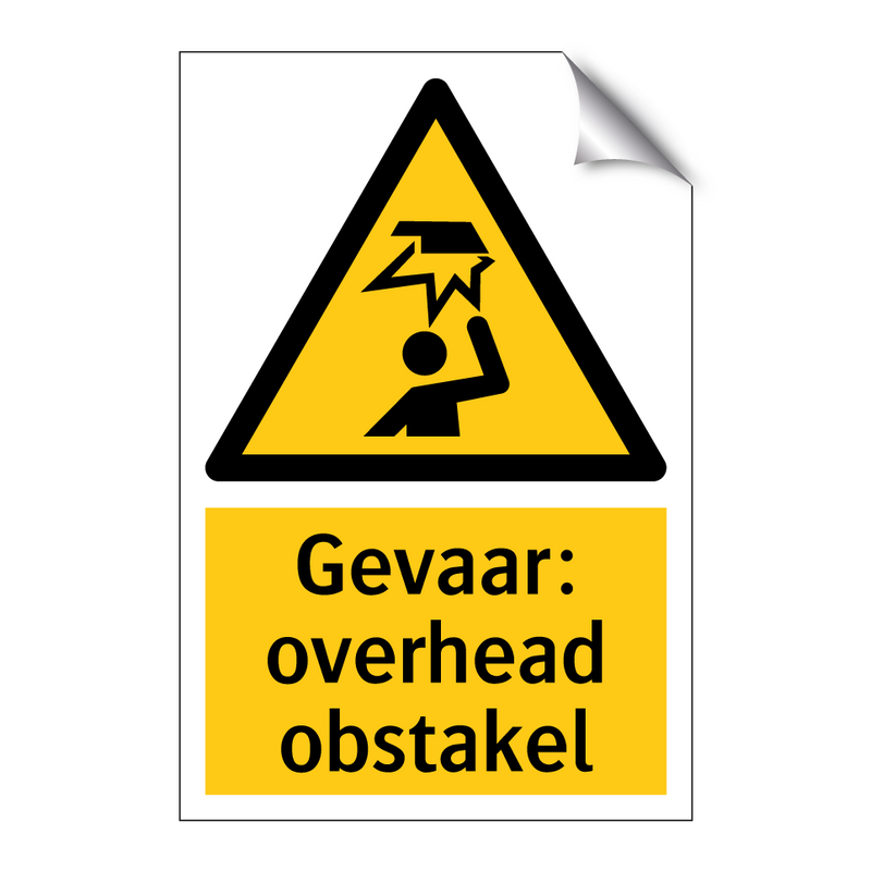 Gevaar: overhead obstakel
