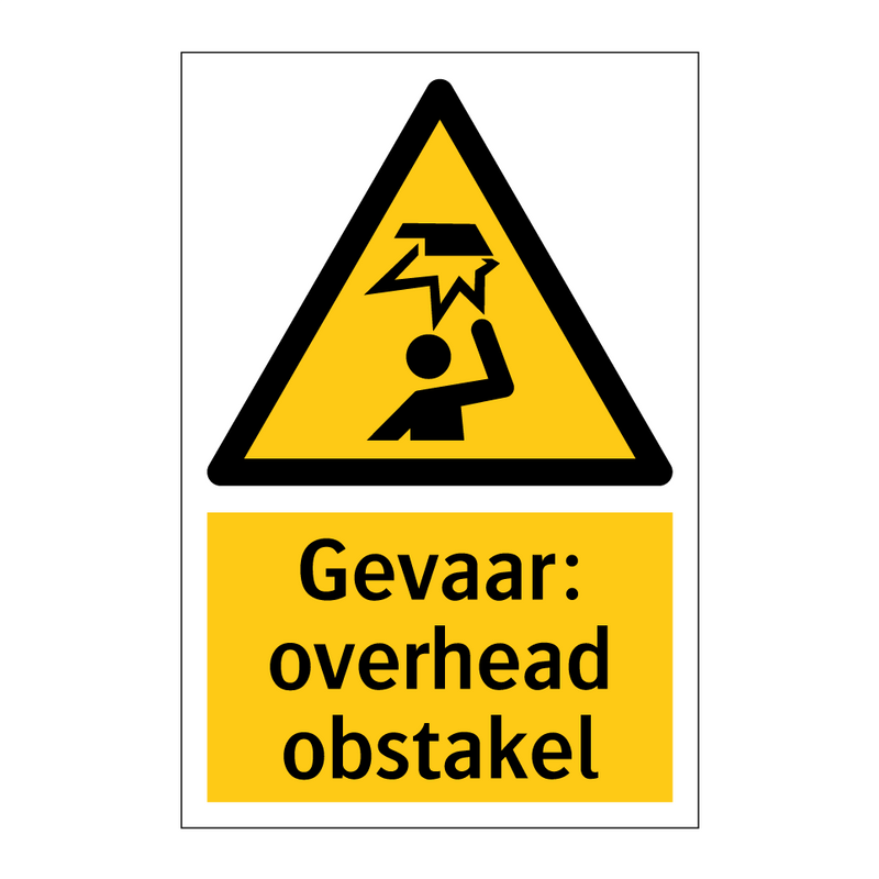 Gevaar: overhead obstakel
