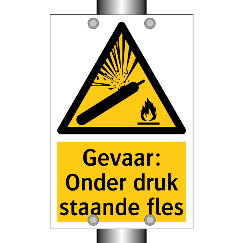 Gevaar: Onder druk staande fles