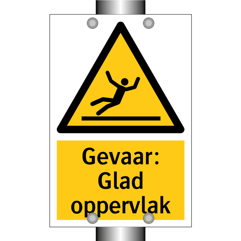 Gevaar: Glad oppervlak