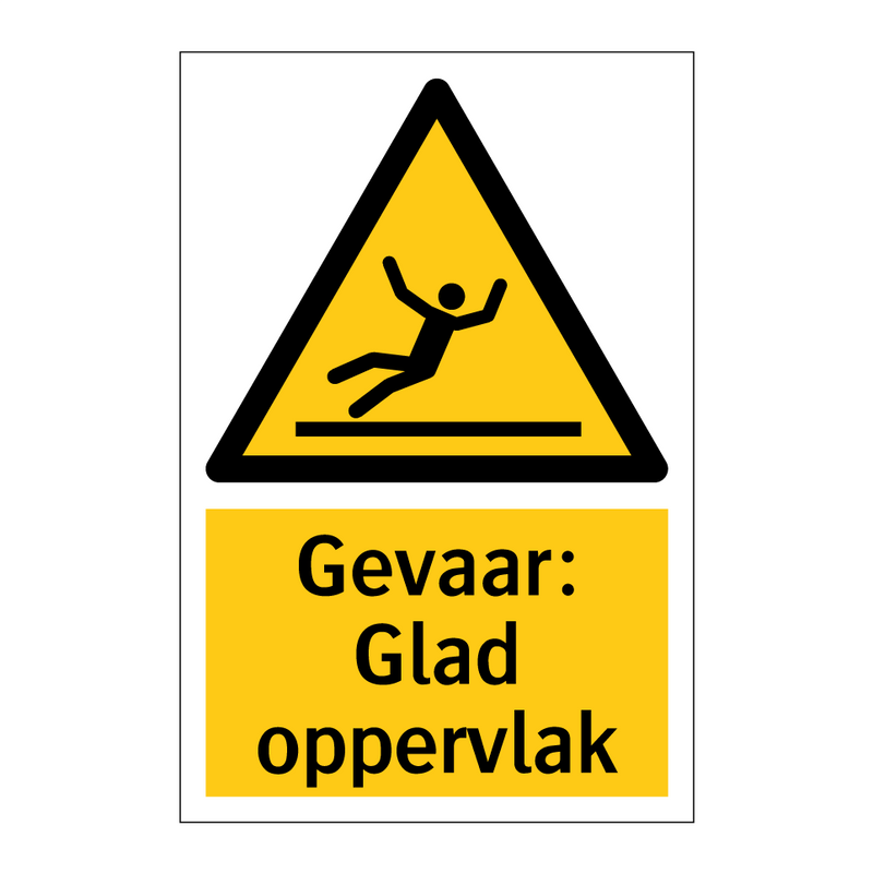 Gevaar: Glad oppervlak