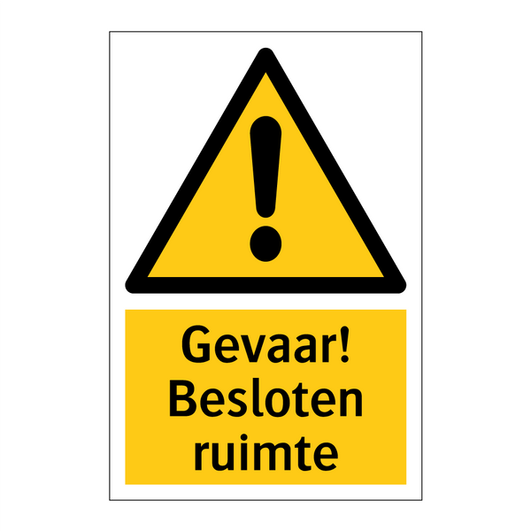 Gevaar! Besloten ruimte