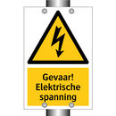 Gevaar! Elektrische spanning