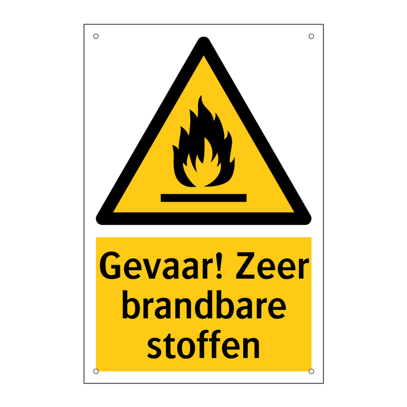 Gevaar! Zeer brandbare stoffen