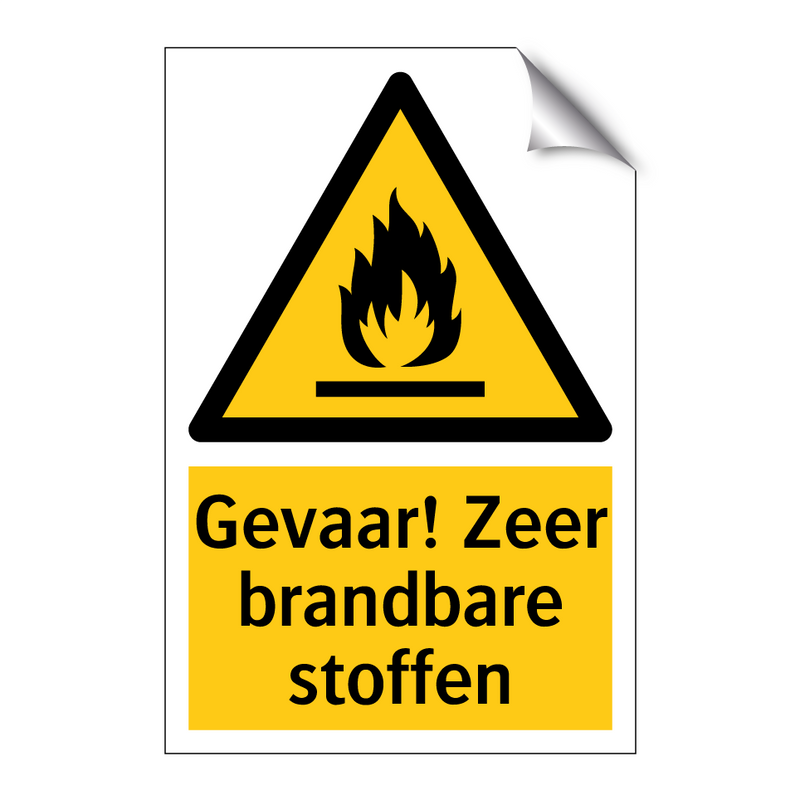 Gevaar! Zeer brandbare stoffen