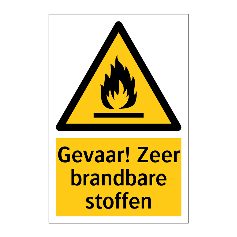 Gevaar! Zeer brandbare stoffen