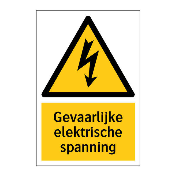 Gevaarlijke elektrische spanning