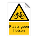 Plaats geen fietsen