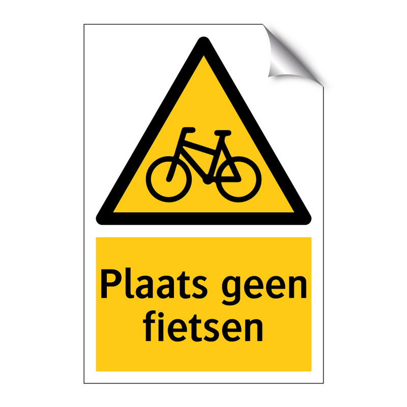 Plaats geen fietsen