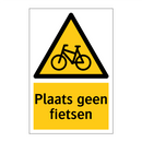Plaats geen fietsen