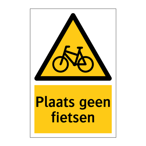 Plaats geen fietsen