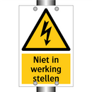 Niet in werking stellen