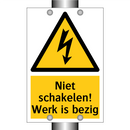 Niet schakelen! Werk is bezig