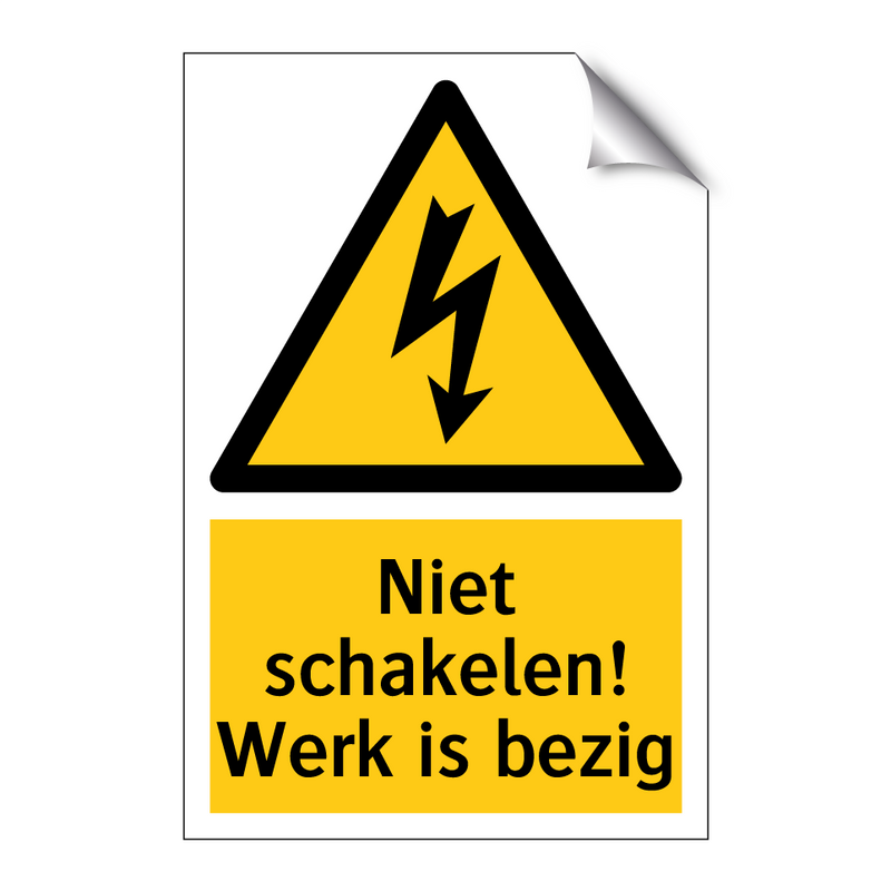 Niet schakelen! Werk is bezig