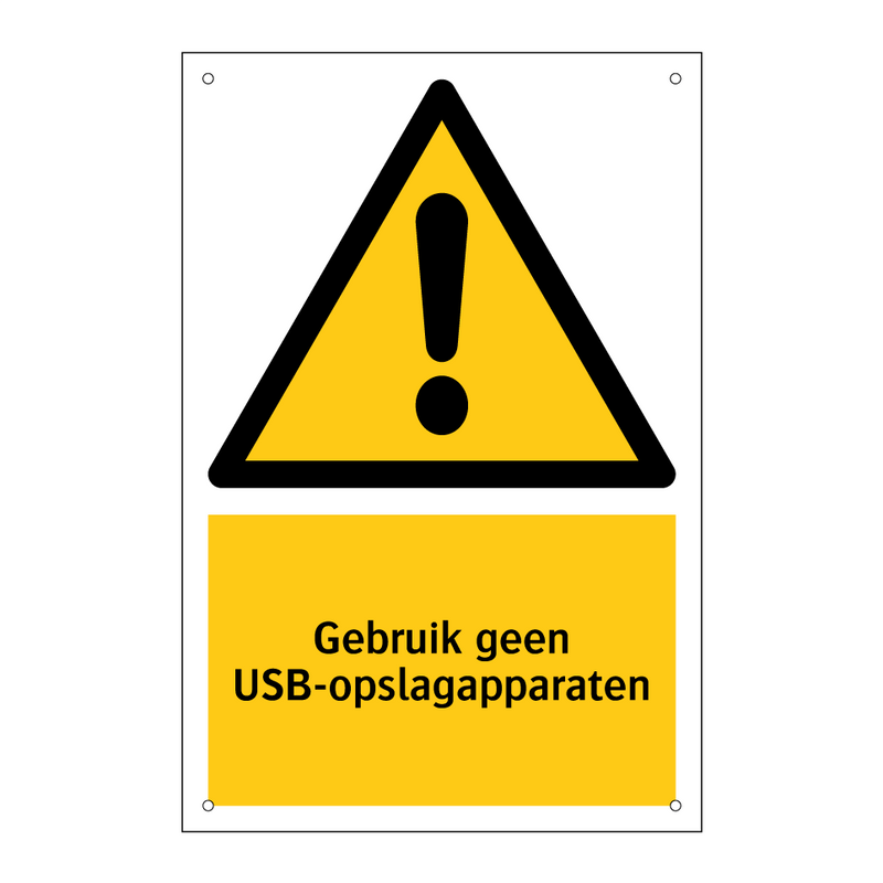 Gebruik geen USB-opslagapparaten