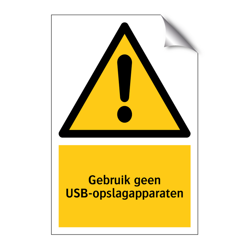 Gebruik geen USB-opslagapparaten
