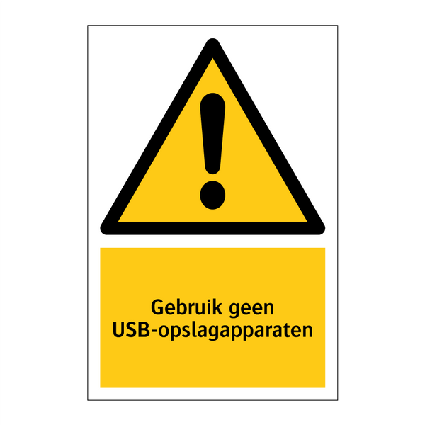 Gebruik geen USB-opslagapparaten