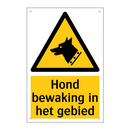 Hond bewaking in het gebied