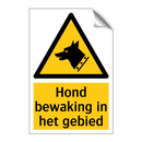 Hond bewaking in het gebied