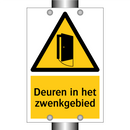 Deuren in het zwenkgebied