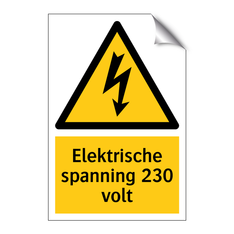 Elektrische spanning 230 volt