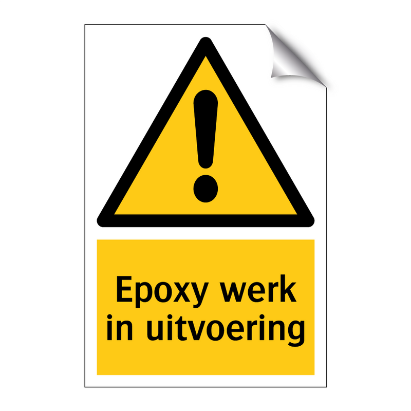 Epoxy werk in uitvoering