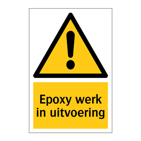 Epoxy werk in uitvoering