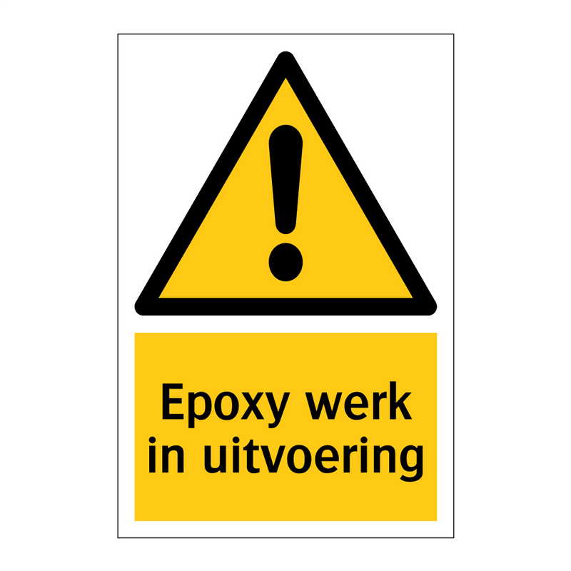 Epoxy werk in uitvoering