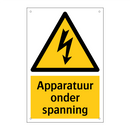 Apparatuur onder spanning