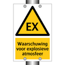Waarschuwing voor explosieve atmosfeer