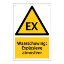 Waarschuwing: Explosieve atmosfeer