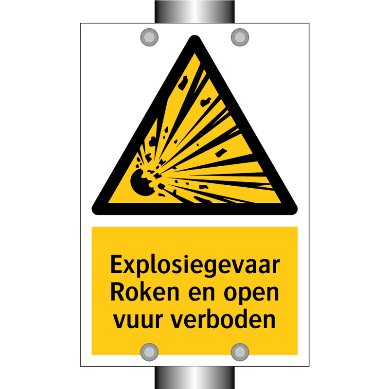 Explosiegevaar Roken en open vuur verboden