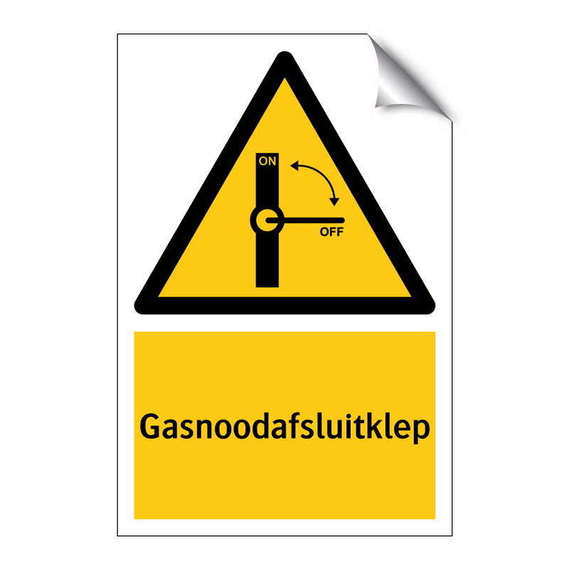 Gasnoodafsluitklep