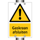 Gaskraan afsluiten
